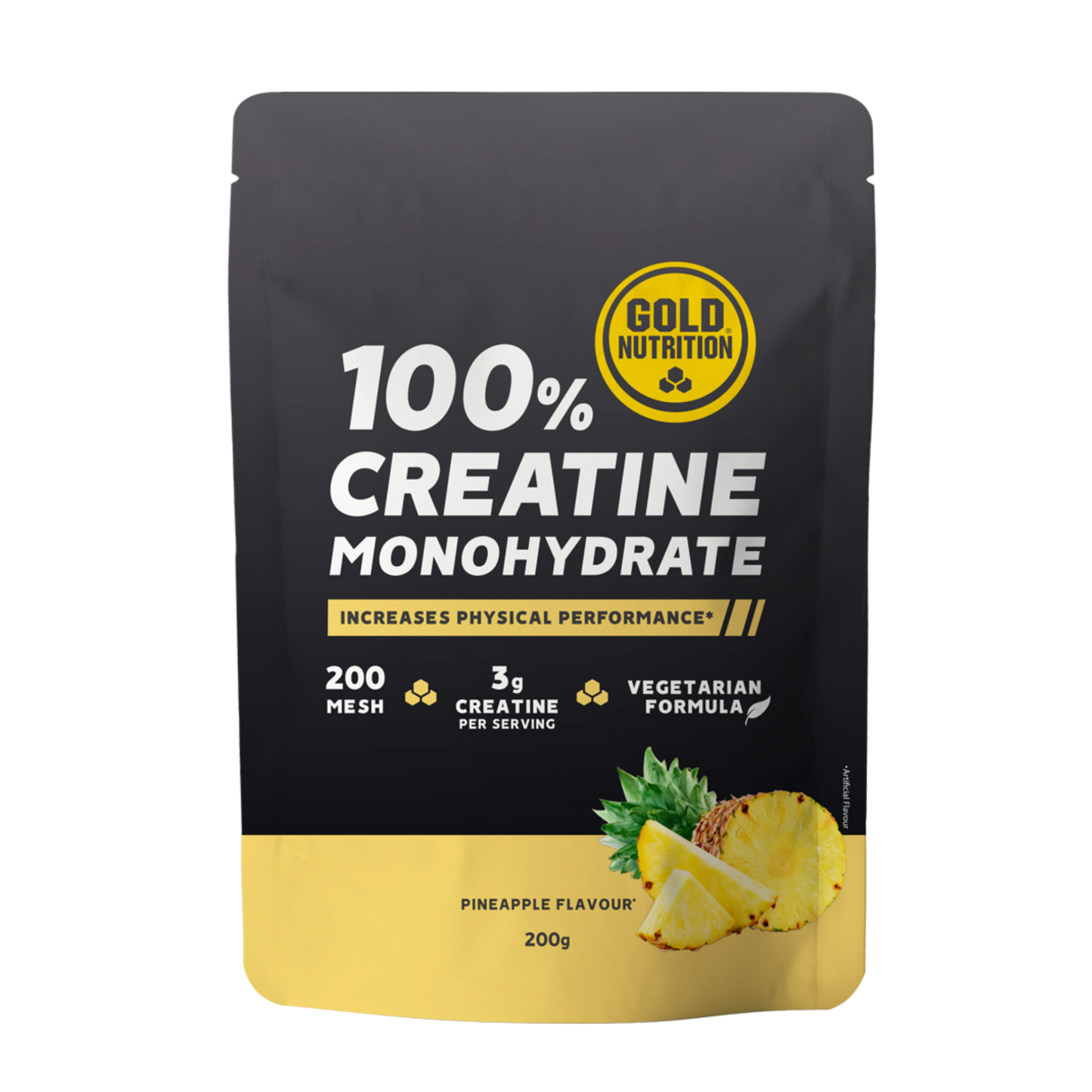 100% Creatine Monohydrate 200g - Pineapple GoldNutrition
