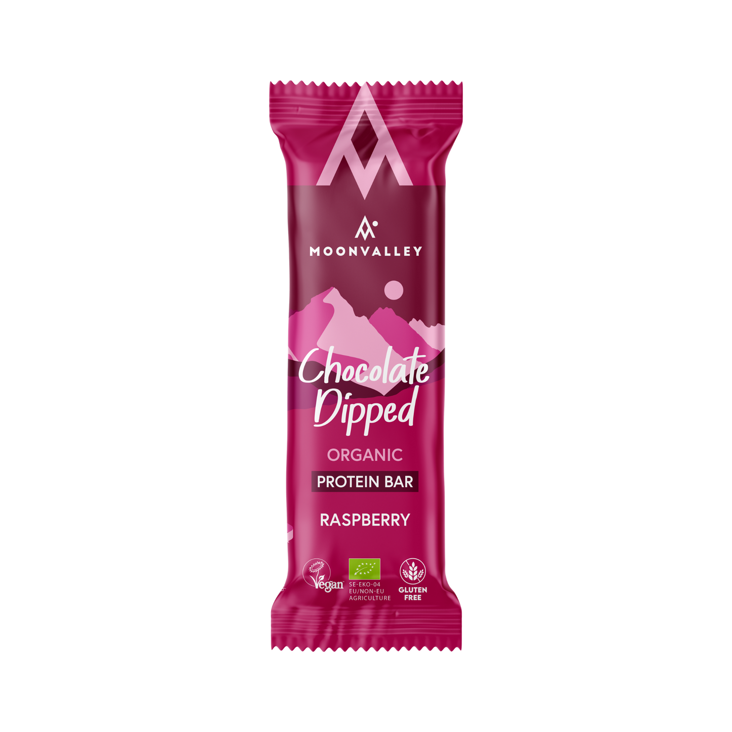 Moonvalley Organic Protein Bar - Chocolate-Dipped Raspberry