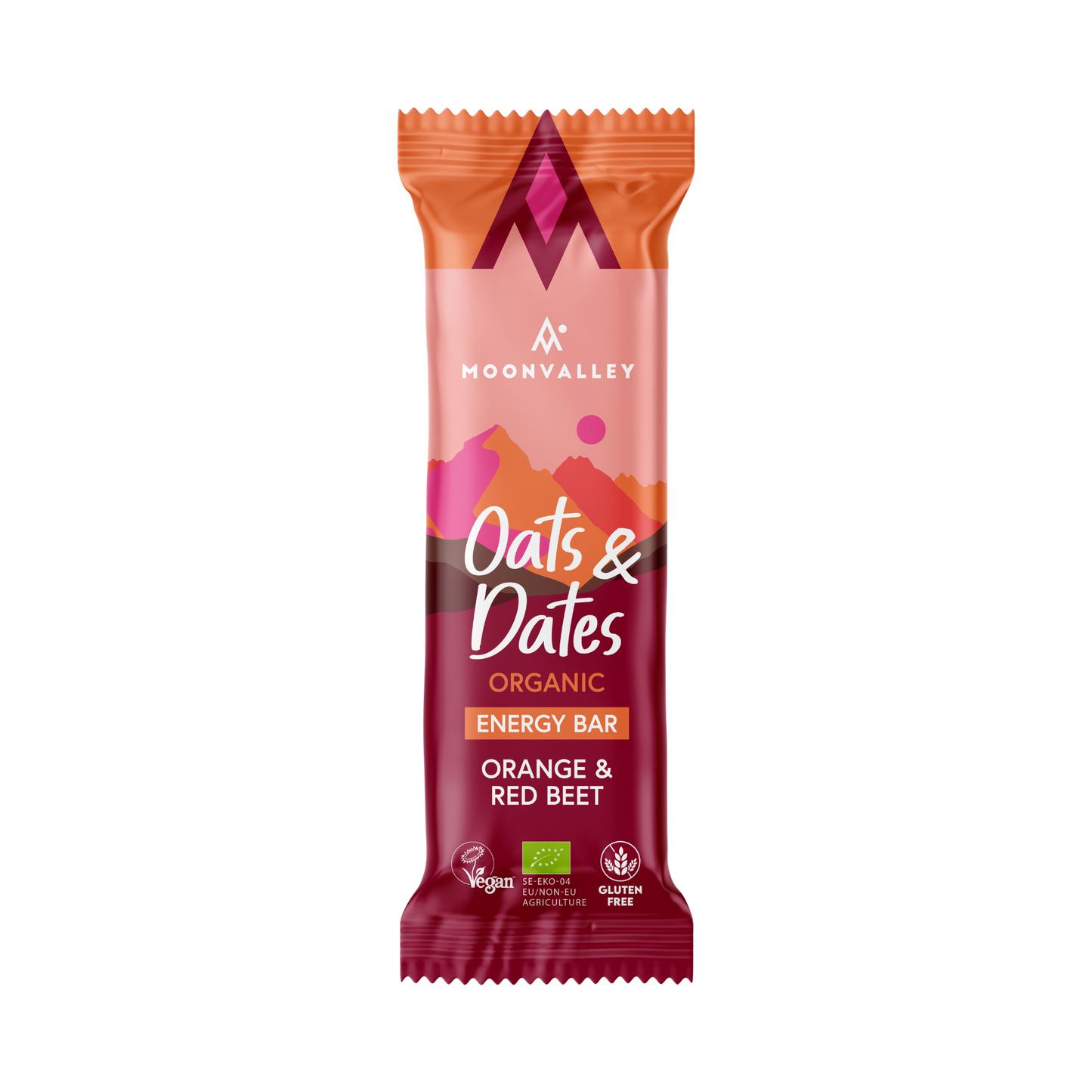 Moonvalley Organic Energy Bars Oats & Dates Red Beets & Orange