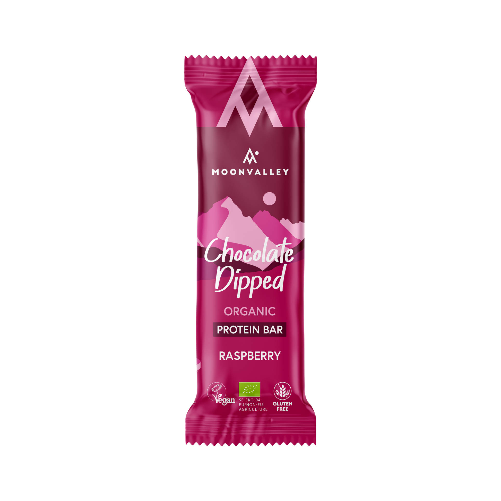 Moonvalley Organic Protein Bar - Chocolate-Dipped Raspberry