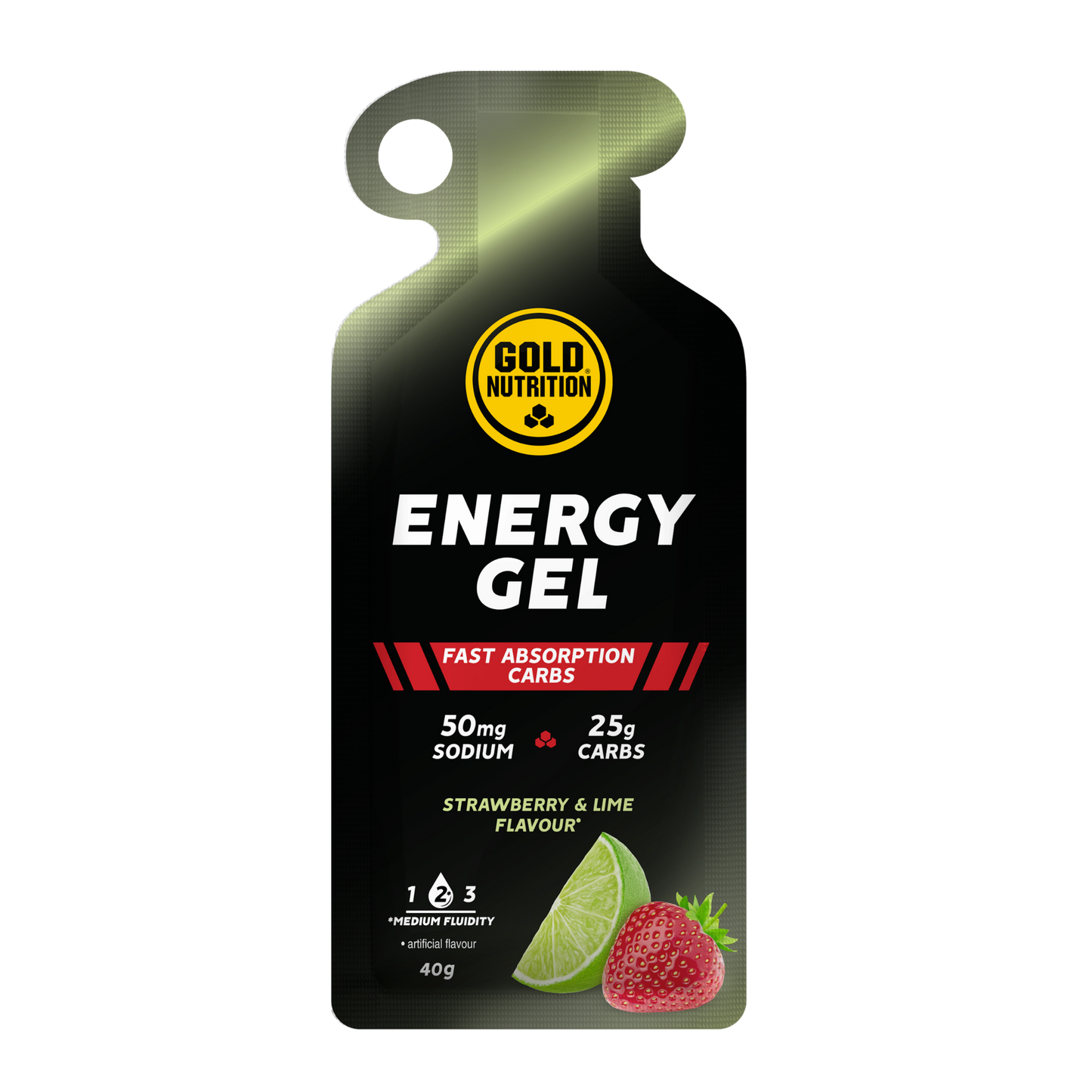 Goldnutrition Energy Gel - Strawberry & Lime