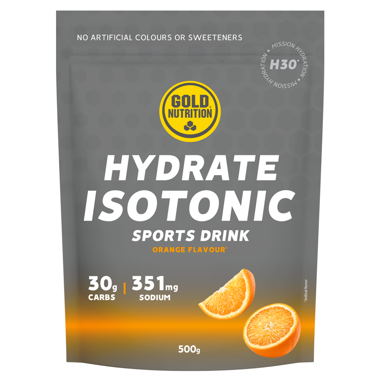 Hydrate Isotonic H30 500g - Orange GoldNutrition