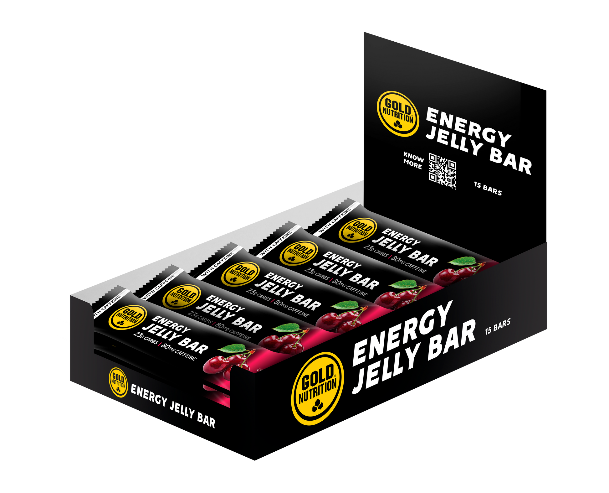 GoldNutrition Jelly Bar Caffeine box - Cherry
