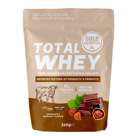 Total Whey 260 g -  Chocolate & Hazelnut GoldNutrition