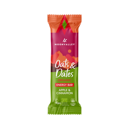 Moonvalley Organic Energy Bars Oats & Dates Apple & Cinnamon