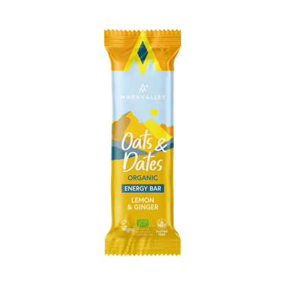 Moonvalley Organic Energy Bars Oats & Dates Lemon & Ginger