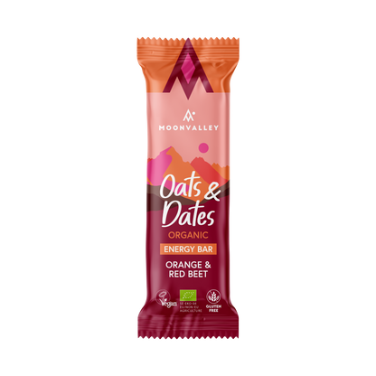 Moonvalley Organic Energy Bars Oats & Dates Red Beets & Orange