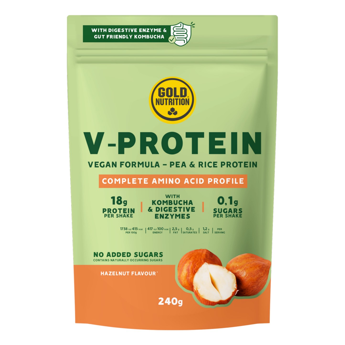 V-Protein 240g - Hazelnut GoldNutrition