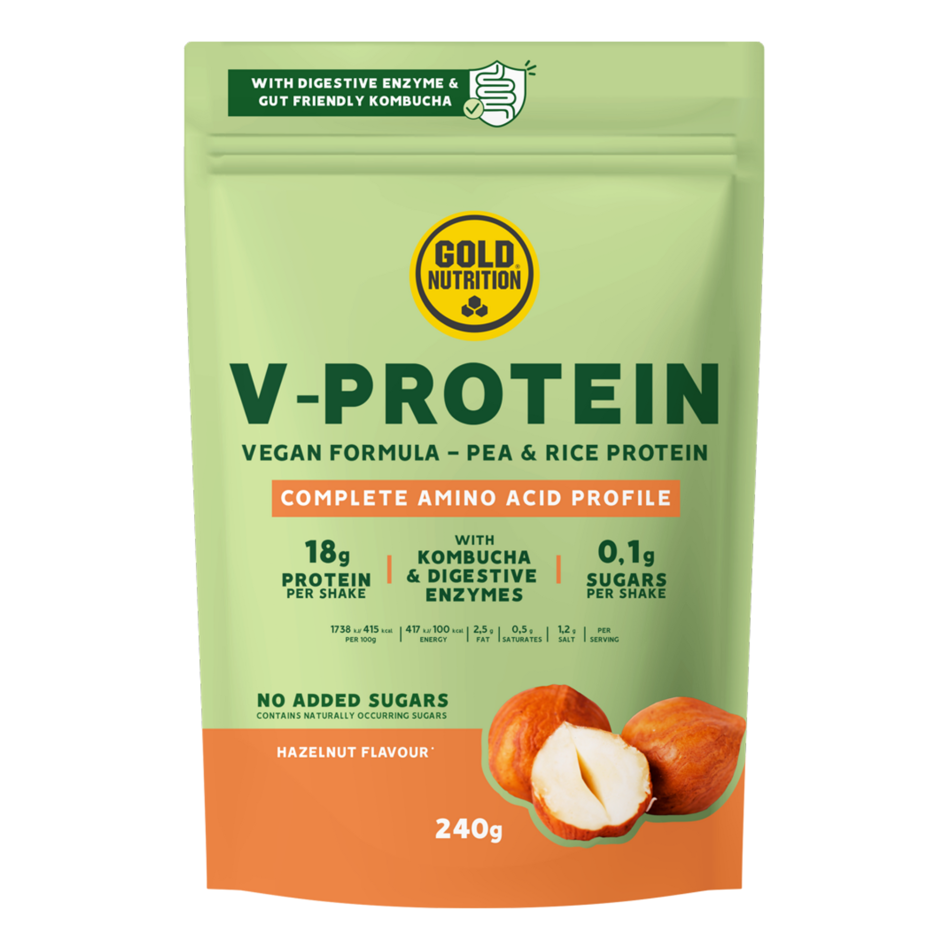 V-Protein 240g - Hazelnut GoldNutrition