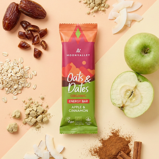 Moonvalley Organic Energy Bars Oats & Dates Apple & Cinnamon