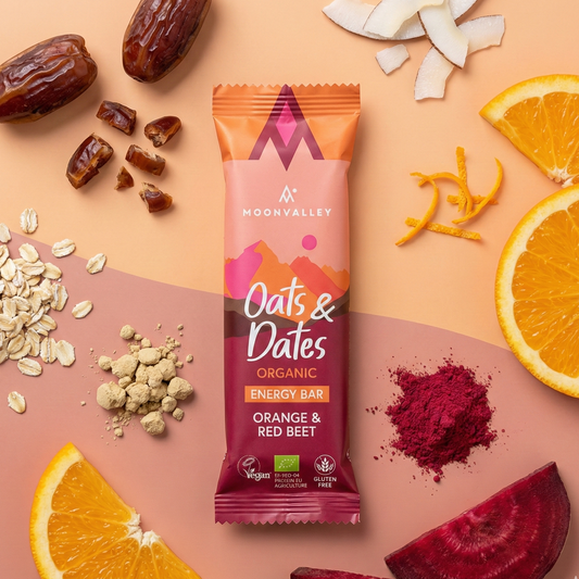 Moonvalley Organic Energy Bars Oats & Dates Red Beets & Orange