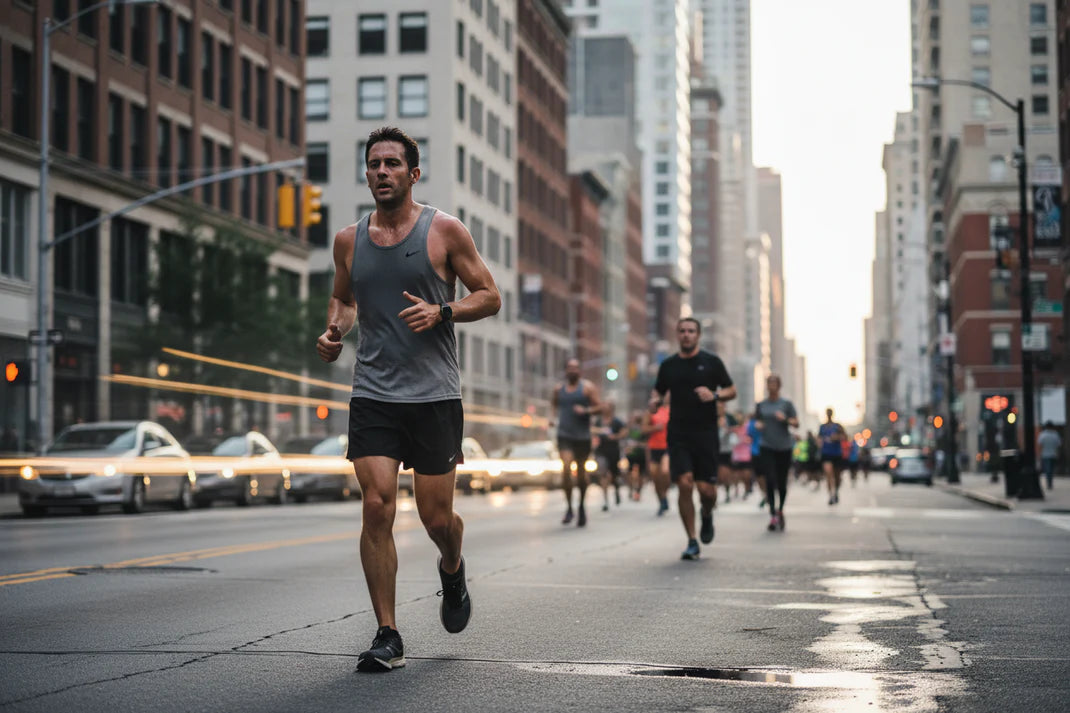 goldnutrition runner in the city