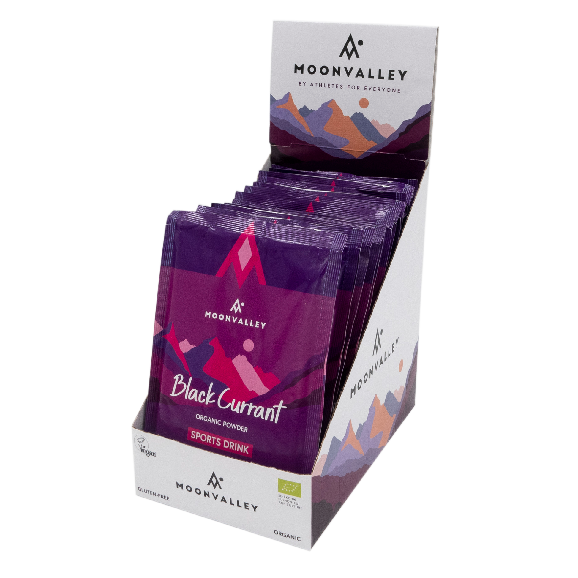 Moonvalley Organic Sports Drink Black Currant box 