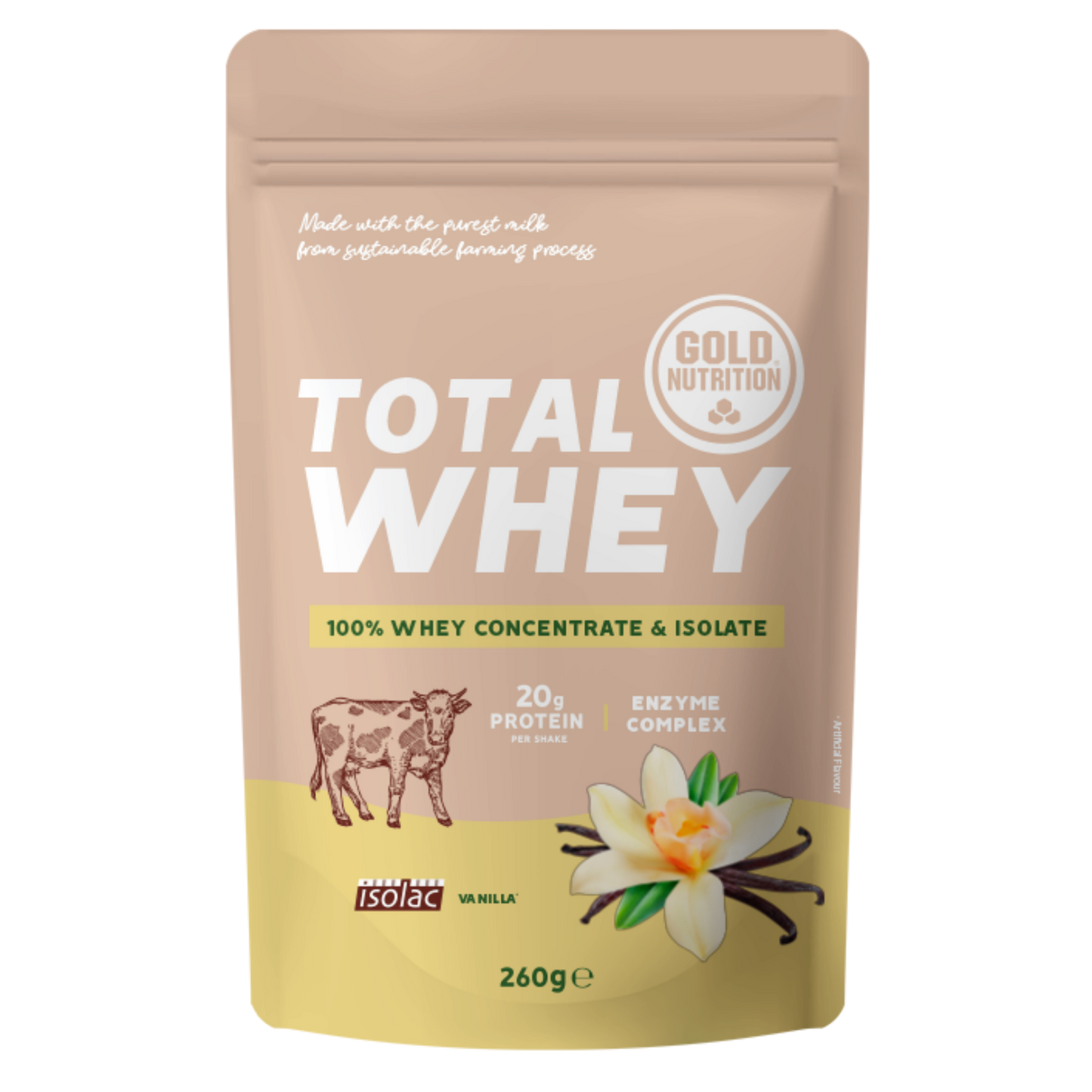 Total Whey 260 g -  Vanilla GoldNutrition